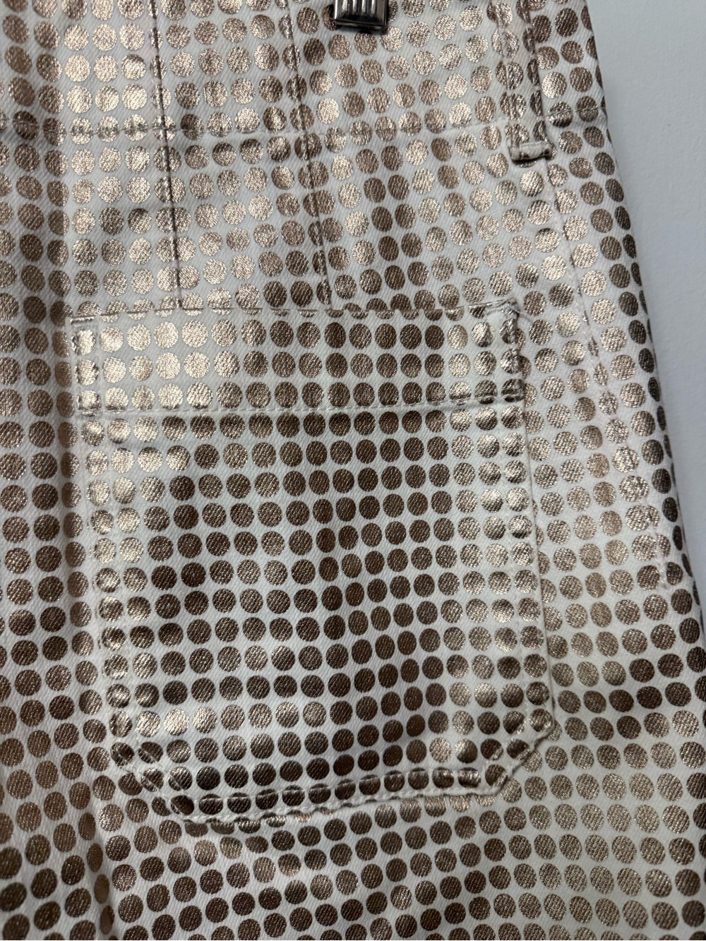 Maeve Colette gold polka dot wide leg Pant size 29 - Picture 7 of 11